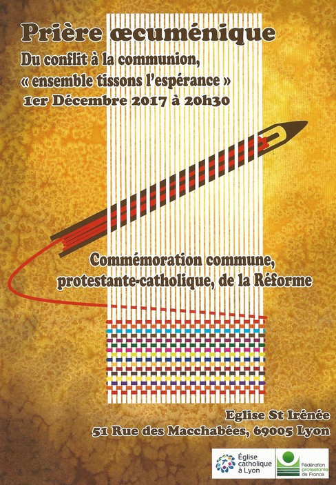 Prière Œcuménique le 1er Décembre 2017 à 20h30