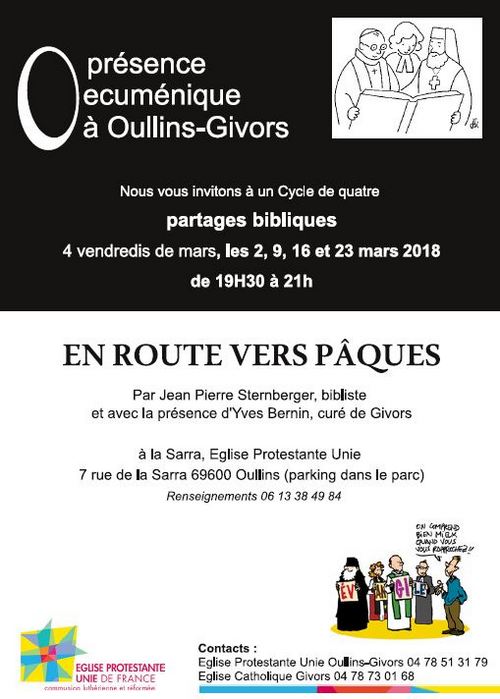 Presence Oecumenique en Mars 2018 à la Sarra