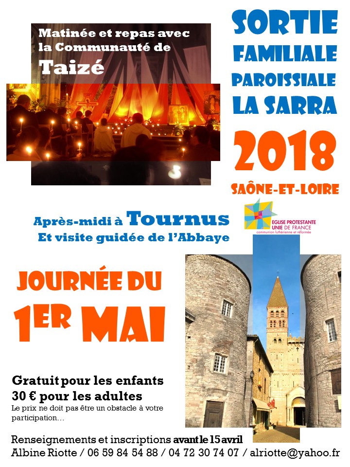 Sortie de paroisse, le 1er Mai 2018 à Taizé