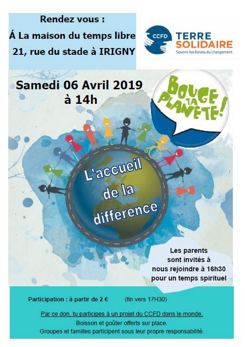 Bouge Ta Planete le 6 Avril 2019