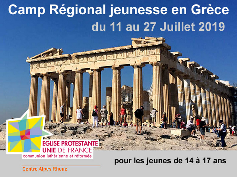 Camp régional en Grêce pour les 15-17 ans, en juillet 2019