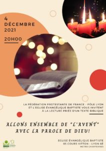 Temps de prière autour de la Bible : samedi 4 décembre à 20h