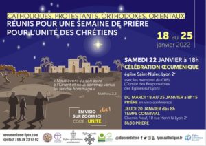 Semaine pour l’unité des chrétiens du 17 au 25 janvier