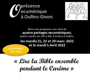 Lire la Bible ensemble pendant le Carême