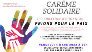 Célébration Œcuménique : Prions pour la paix