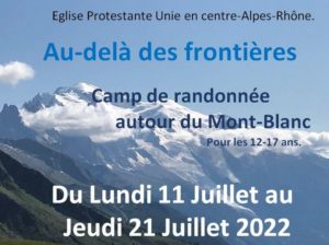 Jeunesse : randonnée autour du mont Blanc en Juillet