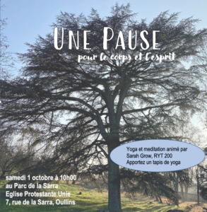 Yoga et méditation le 1er Octobre