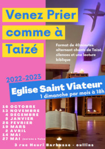 Venez Priez comme à Taizé