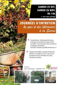 2 Journées d’entretien à vivre ensemble cet automne