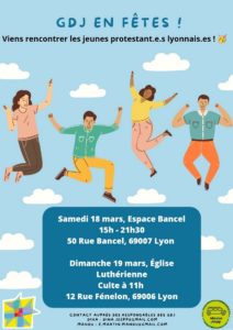 Week-end de fête par et pour les jeunes le 18 et 19 mars 2023