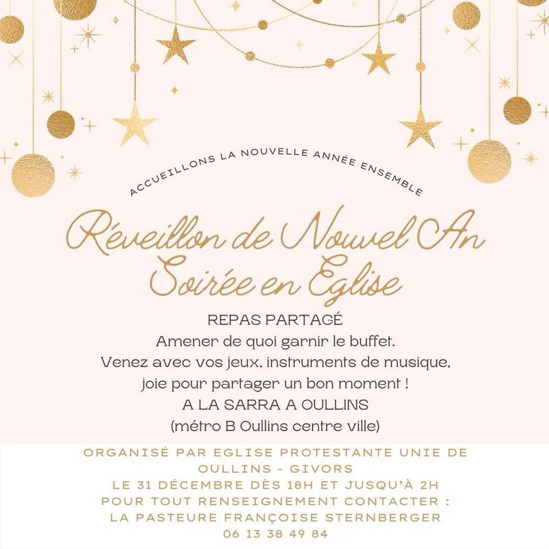 Soirée de Réveillon le 31 décembre 2023 à la Sarra