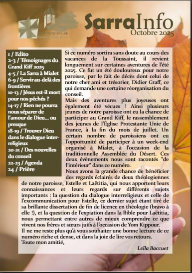 Sarra Info Octobre 2025