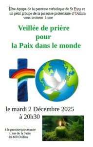 Prier ensemble pour la Paix, le 2 Décembre