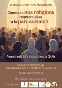 Dialogue Chrétiens-Musulmans, vendredi 14 novembre 2025