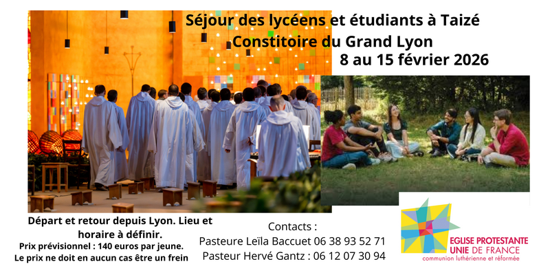 Séjour des lycéens et étudiants à Taizé en Février 2026