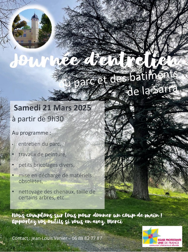 Journée d'Entretien à la Sarra le samedi 21 Mars 2026
